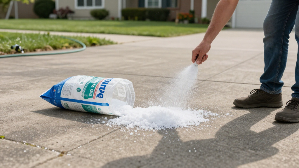 best ice melt for new concrete driveways