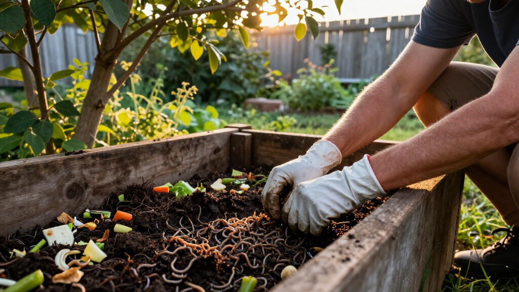 worm composting bin system