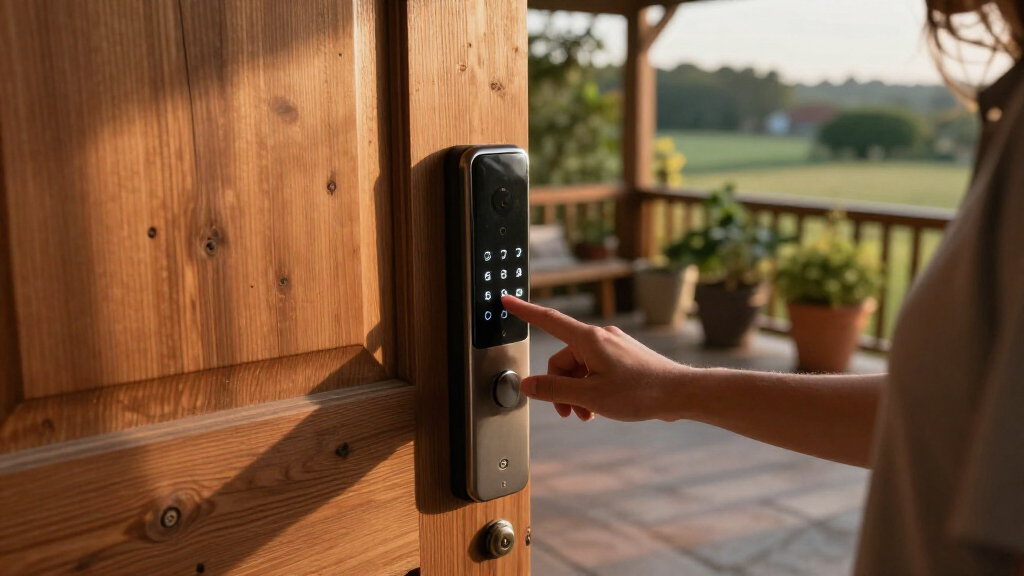 smart lock with keypad for rental properties
