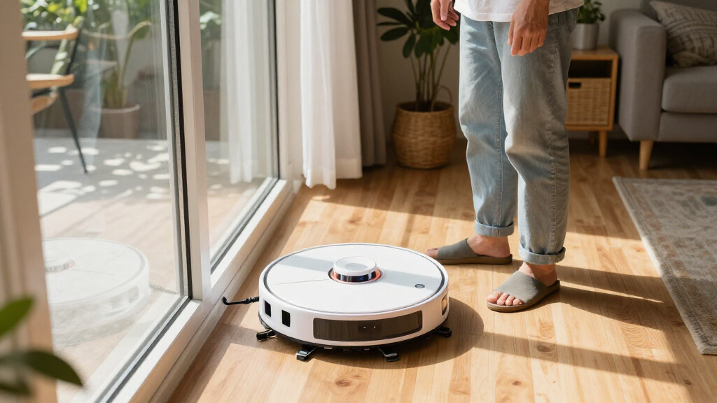 window cleaning robot with edge detection