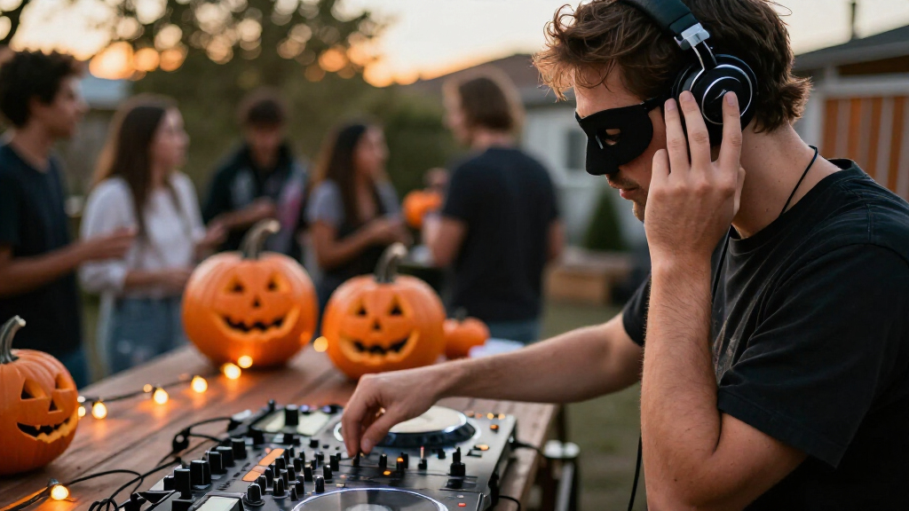 Halloween DJ headphones