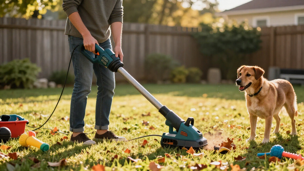 best cordless leaf blower for pet yards