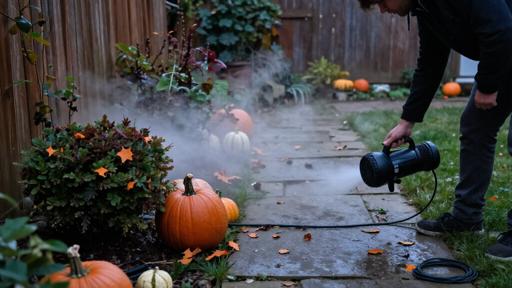 outdoor Halloween fog machines