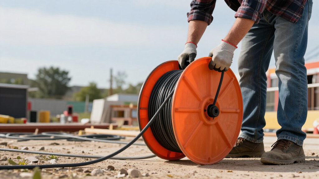 weatherproof cable reels 123 for long runs