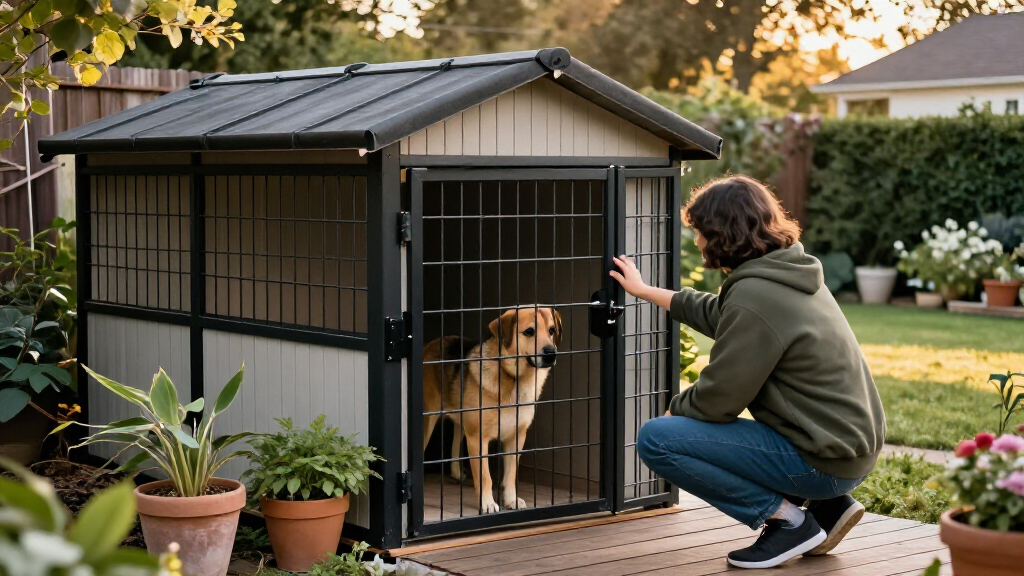 heavy duty outdoor dog kennel