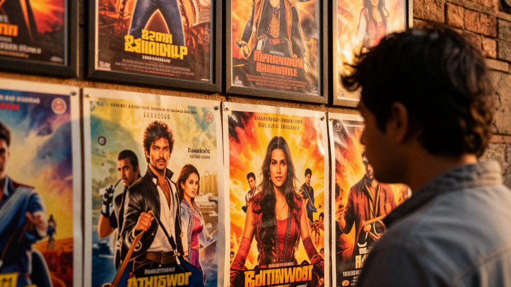 Bollywood movie poster wall art