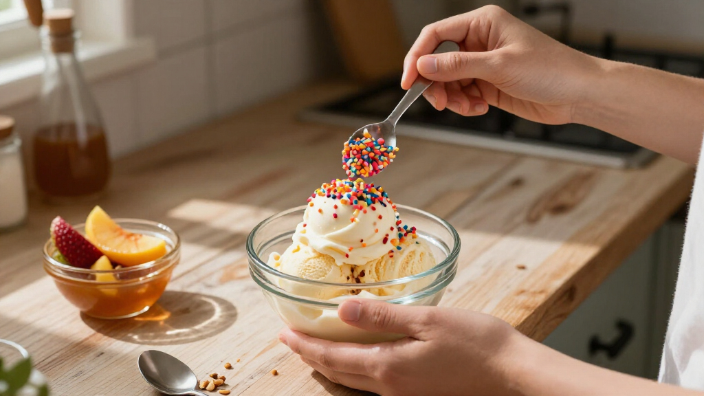 ice cream dessert toppings