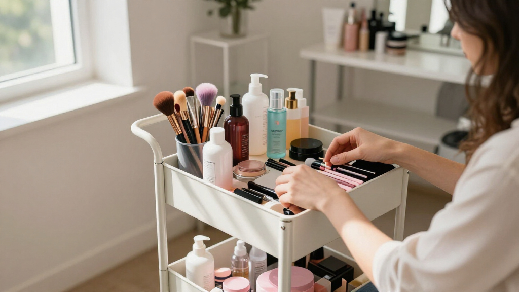 best rolling beauty cart organizer