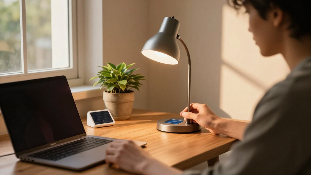 solar-powered desk lamps