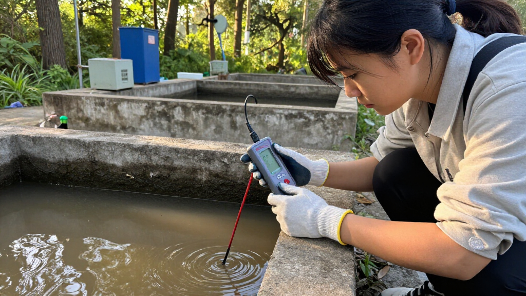 portable dissolved oxygen meter for wastewater