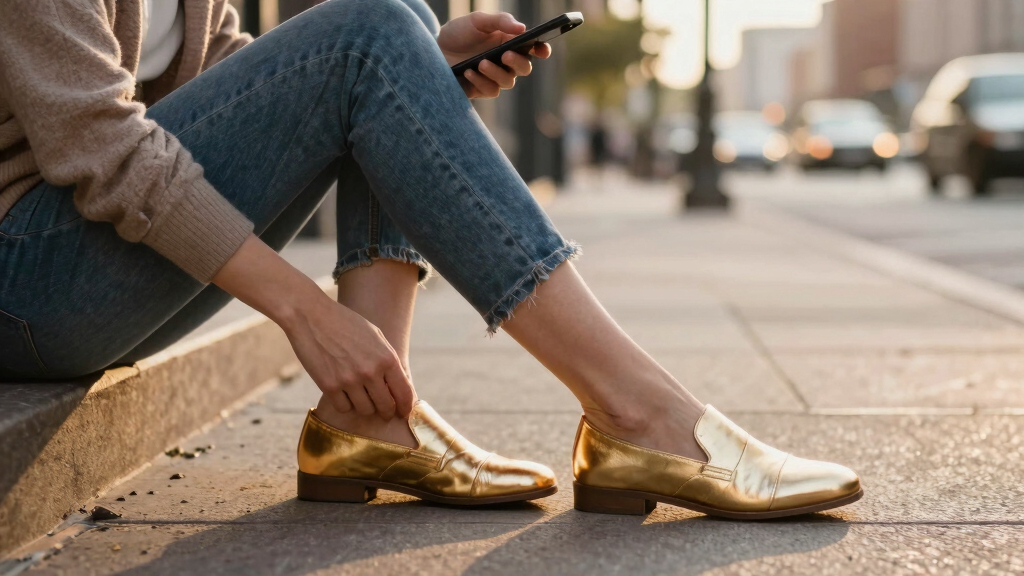 best metallic gold shoes