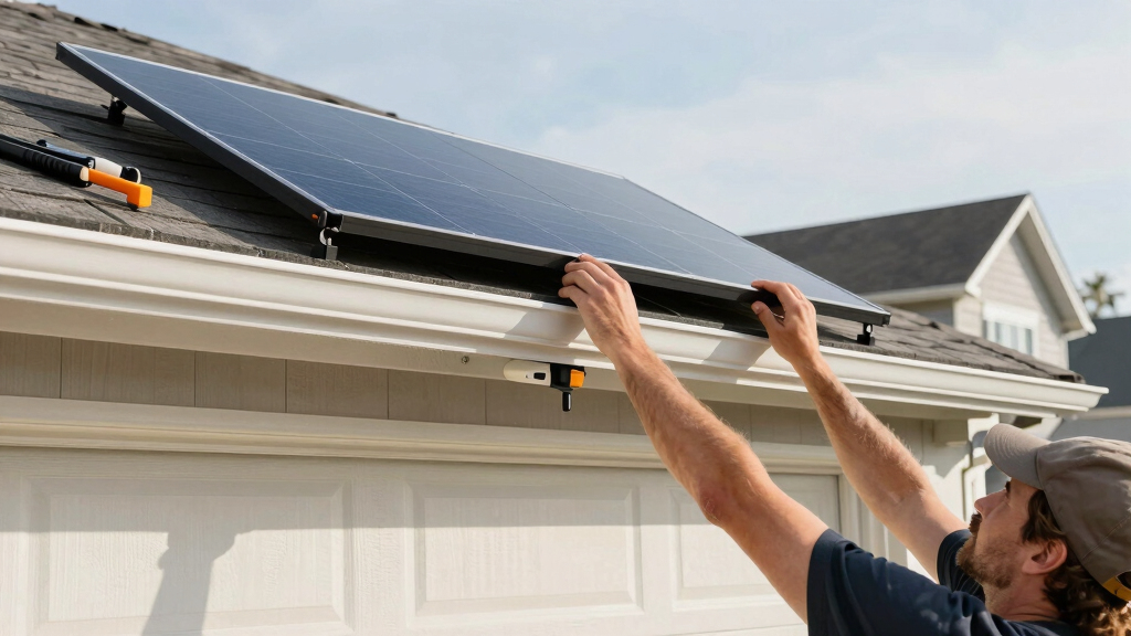 solar-powered garage door openers