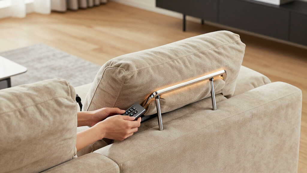 reclining sofas with power headrests