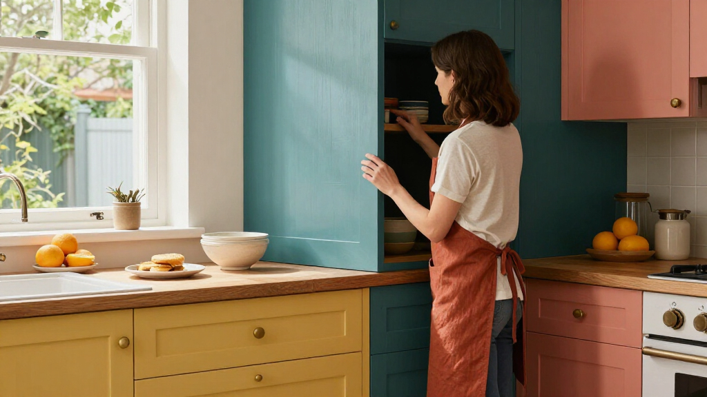 best colorful kitchen cabinets
