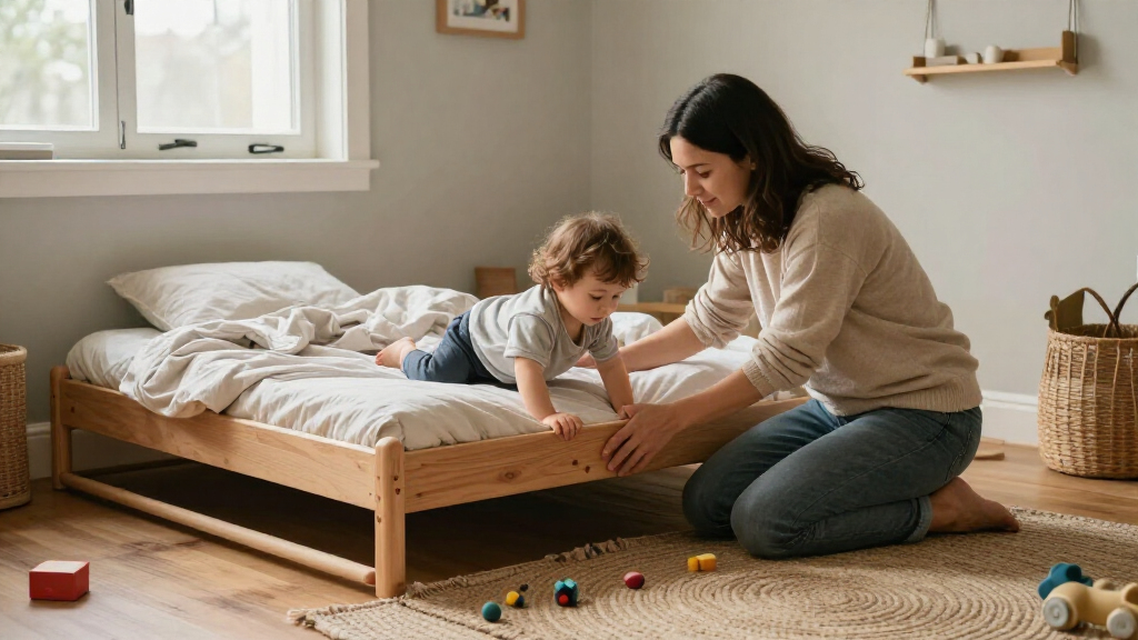 montessori floor bed frame
