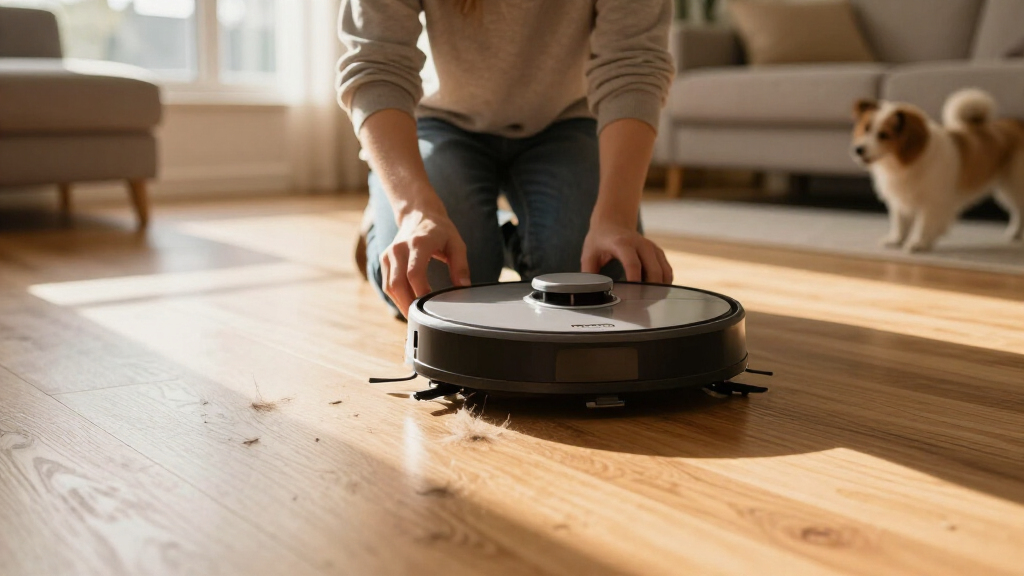 robot vacuum for pet hair on hardwood floors