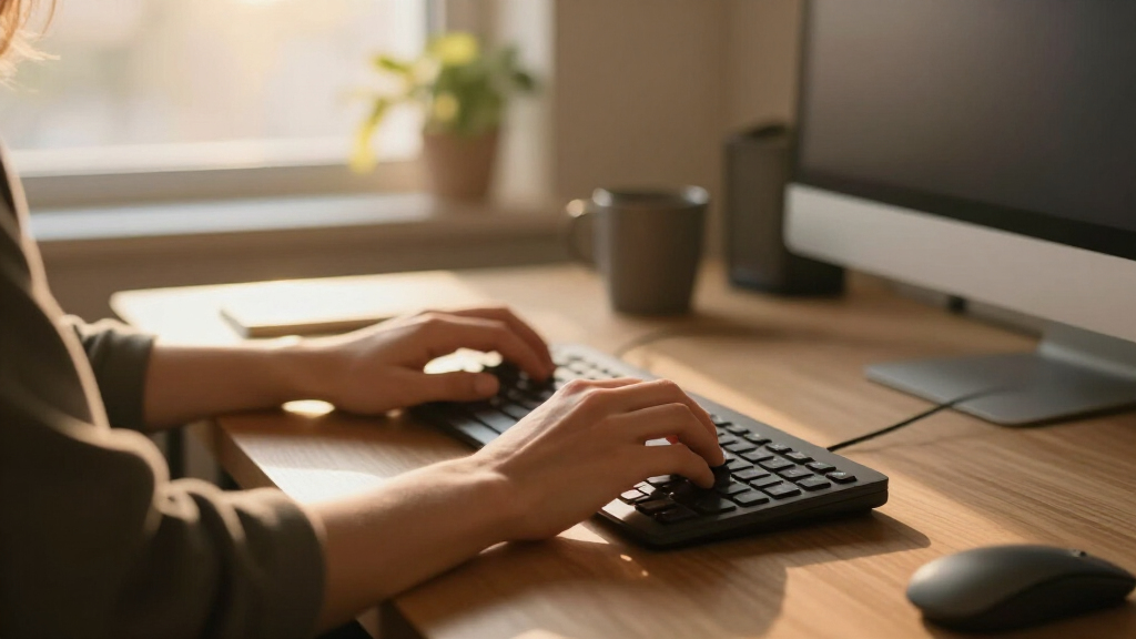 ergonomic keyboard and mouse set