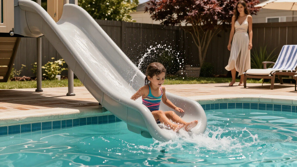 backyard pool slides for kids