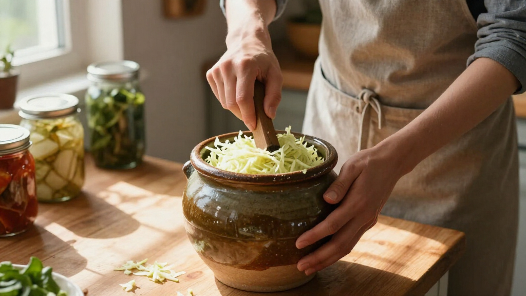 sauerkraut crock fermentation set