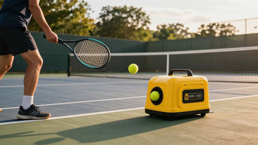 best battery powered tennis ball machine