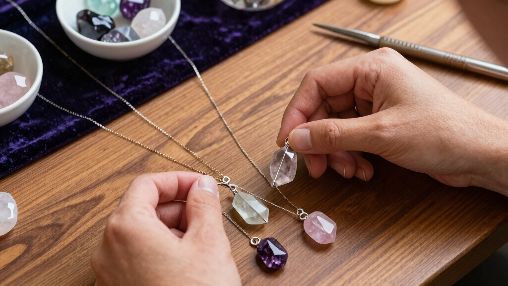 crystal healing jewelry