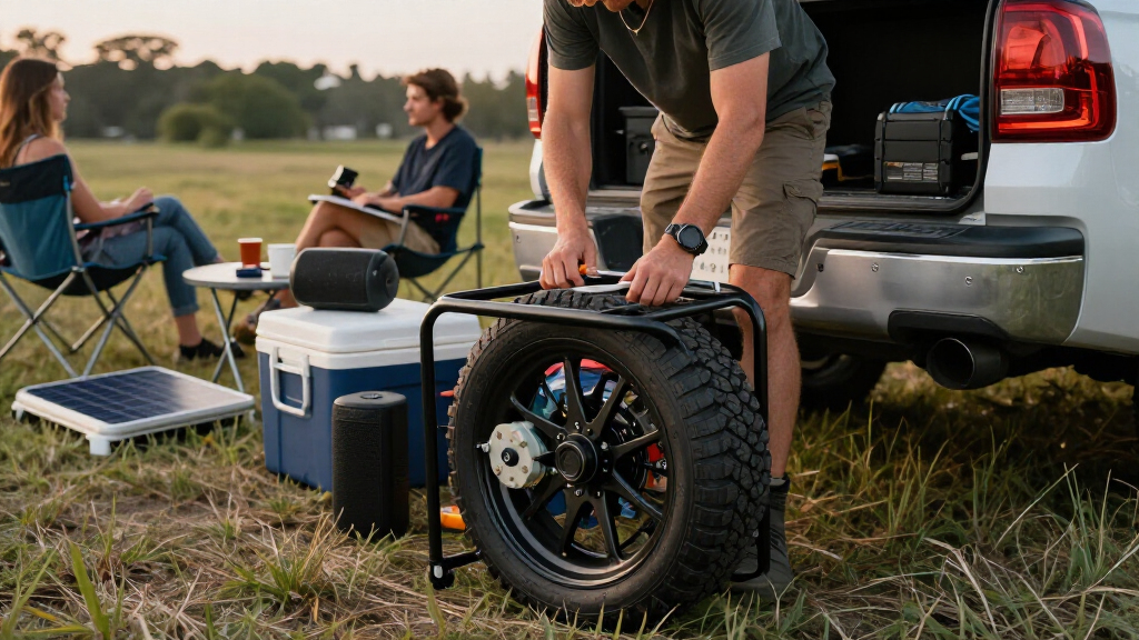 generator wheel kit for tailgating
