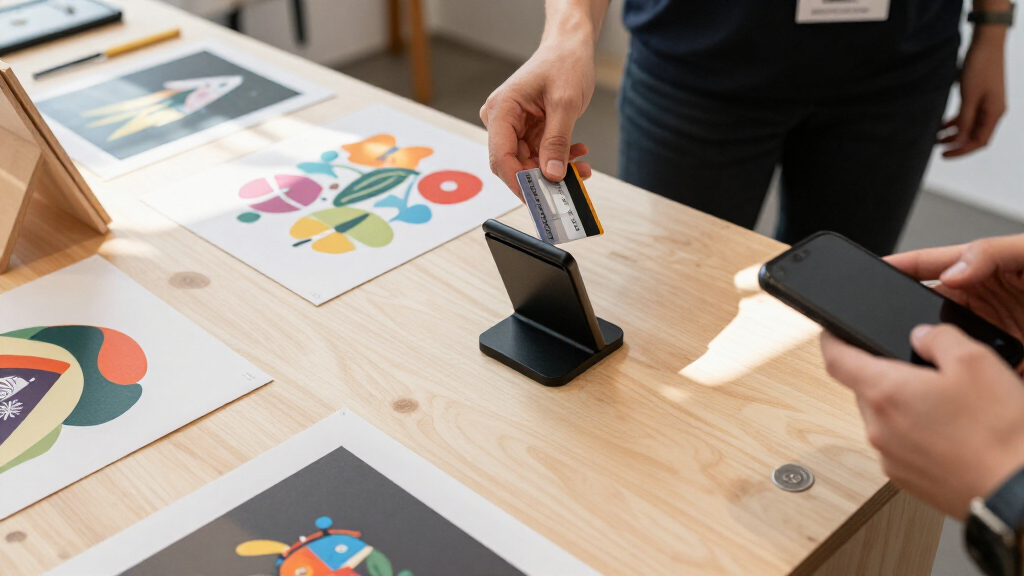 best card reader stand for art fairs