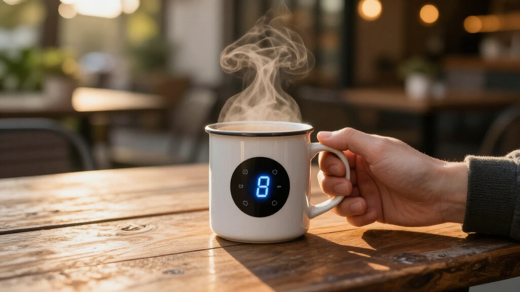 temperature display smart mug