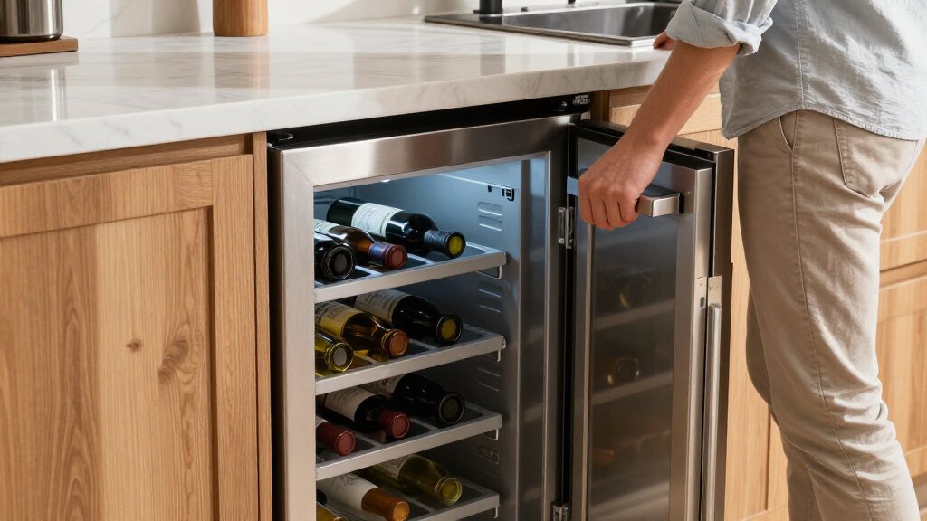 wine fridge for built in under counter