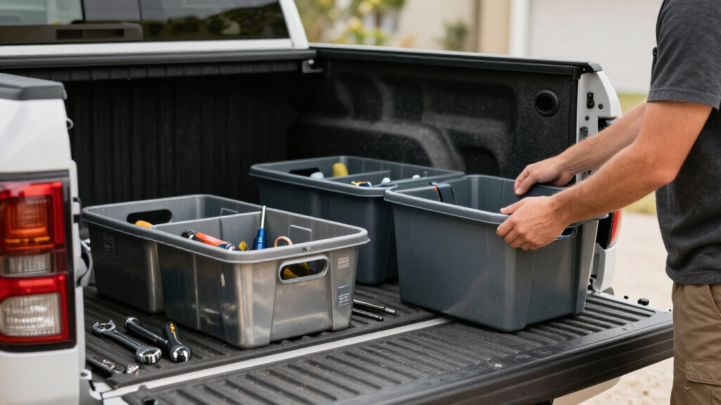 truck bed storage organizers