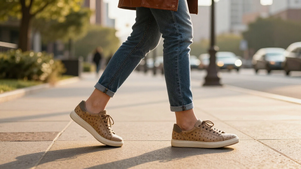 best ostrich leather sneakers