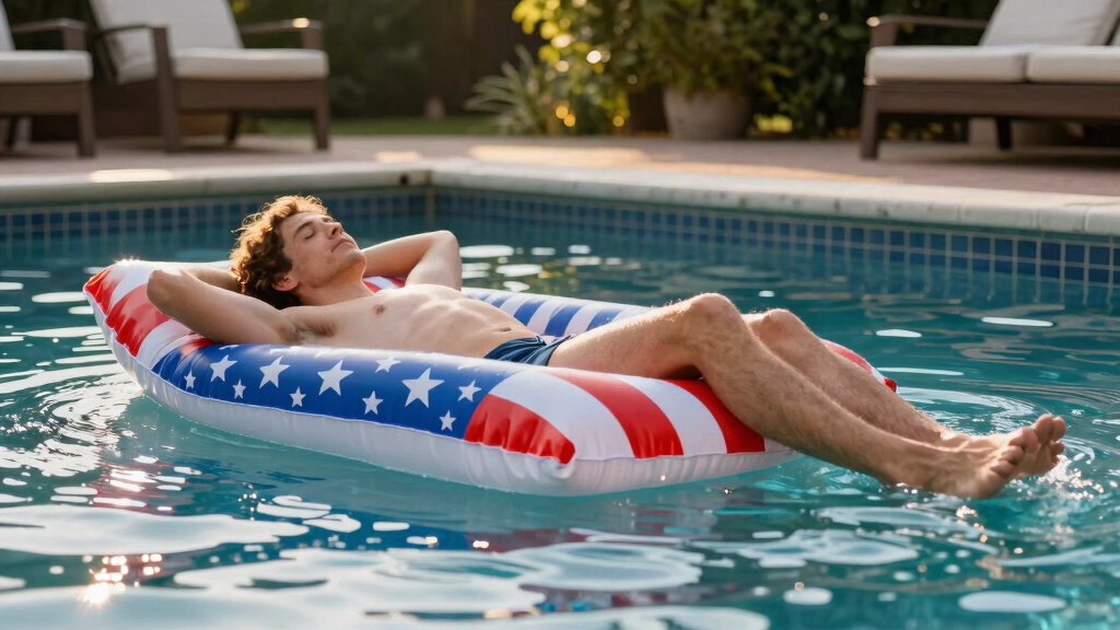 patriotic pool floaties