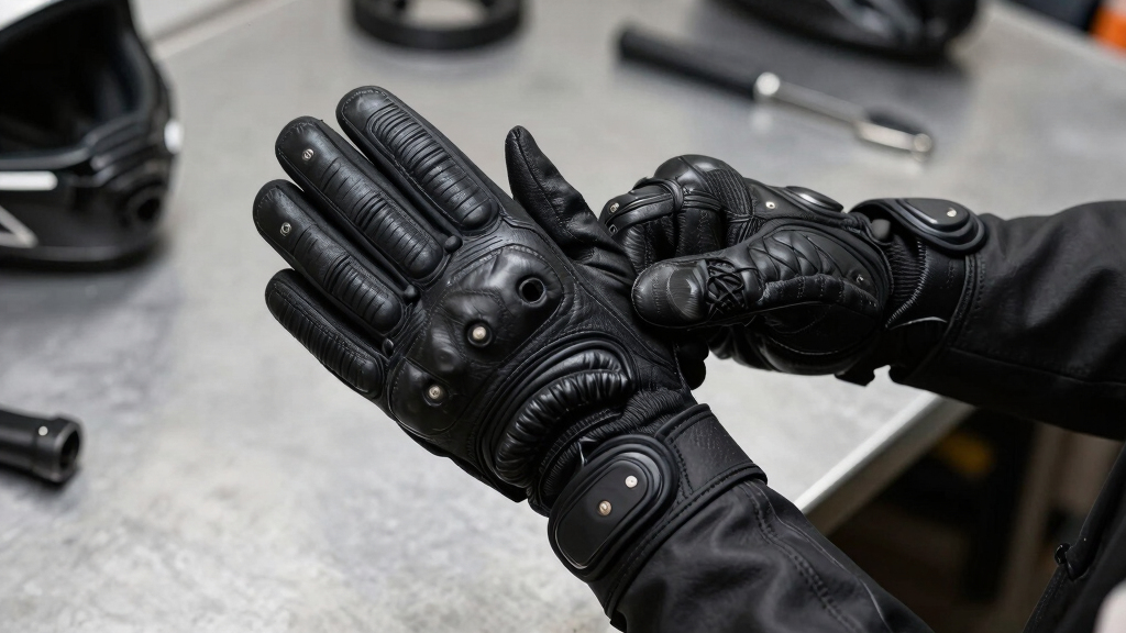 motorcycle riding gloves with armor