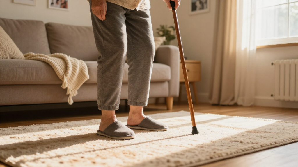 slippers for elderly woman to prevent falls