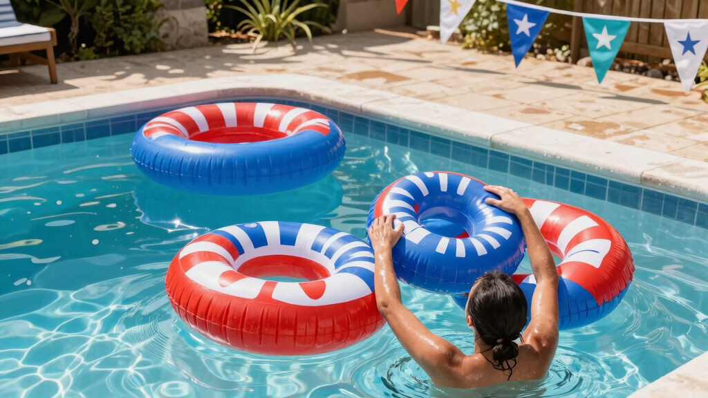 patriotic pool float sets