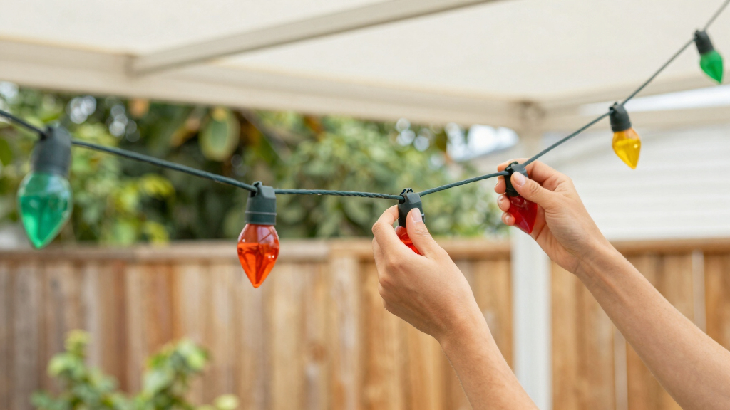 patriotic outdoor string lights