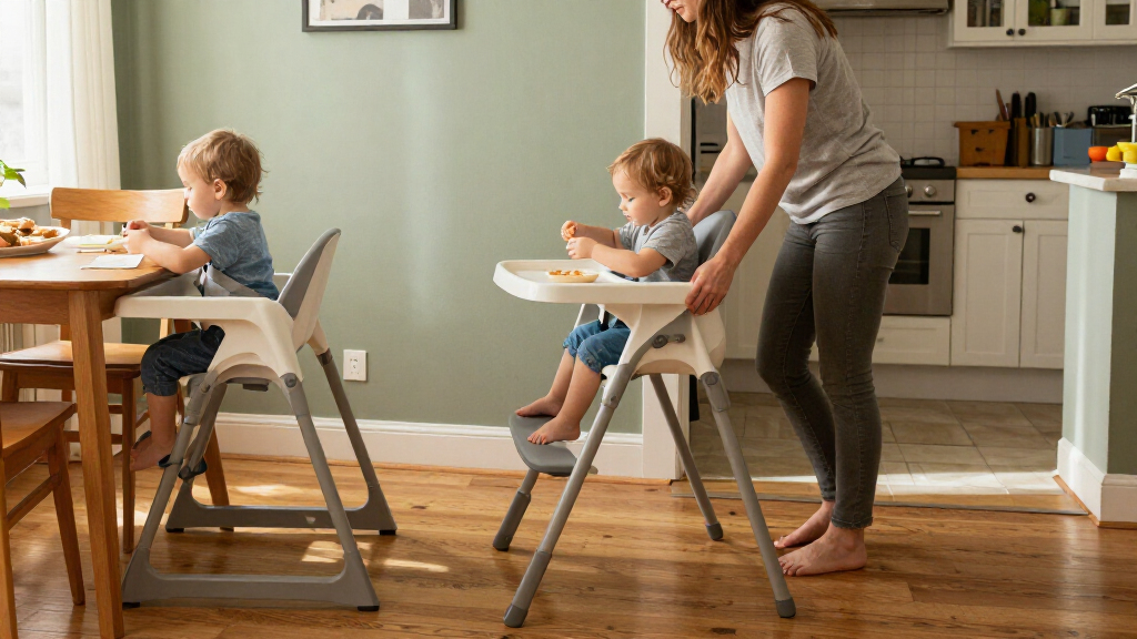 foldflat high chairs for small spaces