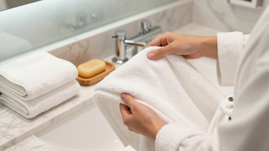 luxury bathrobe and towel sets