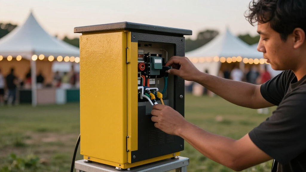 power distribution boxes for outdoor events