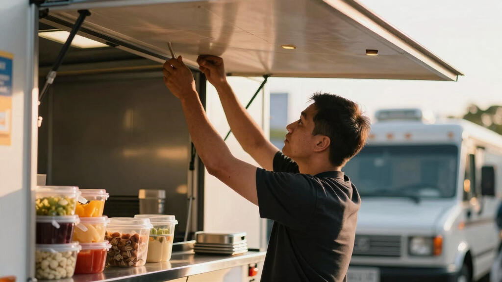 best sidewall canopies for food truck operations