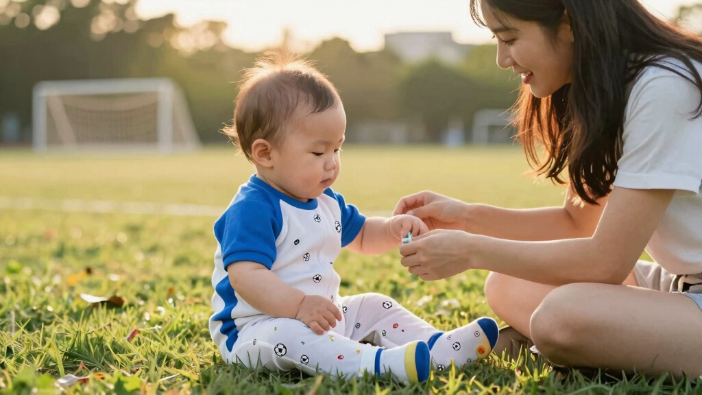 baby soccer-themed clothing