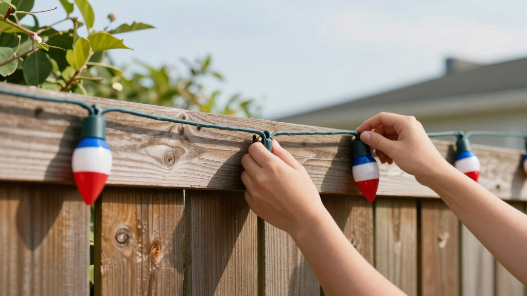 patriotic outdoor string lights