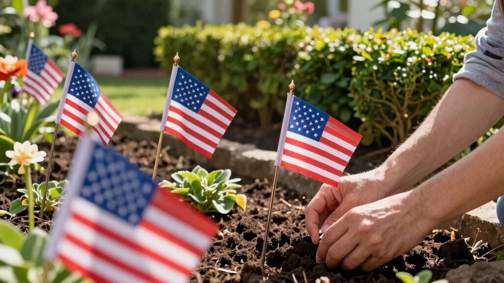 patriotic garden flags