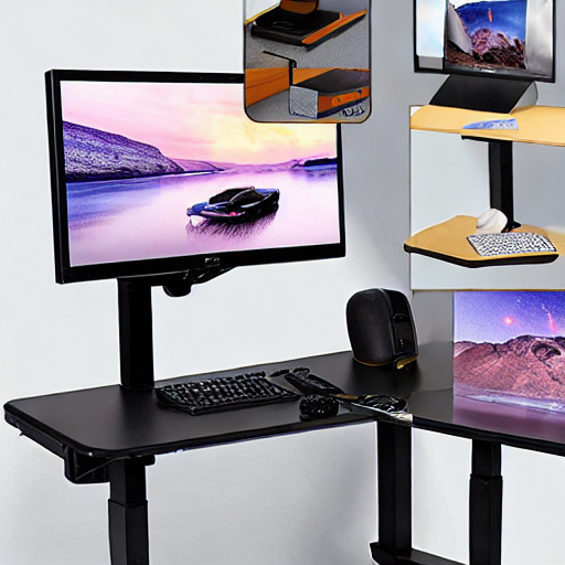 DUMOS 48 Inch Electric Standing Desk Height Adjustable, Sit to Stand Up Computer Workstations Work PC Table Home Office Study Writing Gaming Desks with Memory Presets for Walking Pad, Bedroom, Rustic