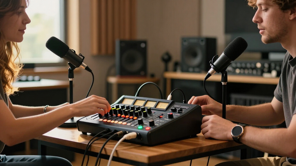 portable audio mixers for podcasts