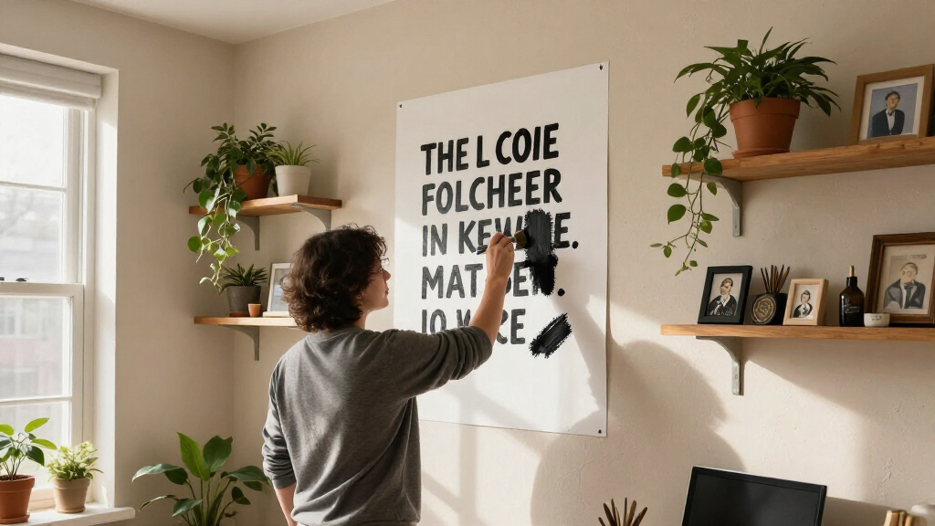 motivational quote wall art
