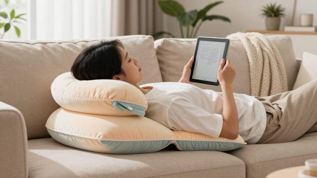 best reading pillows with armrests