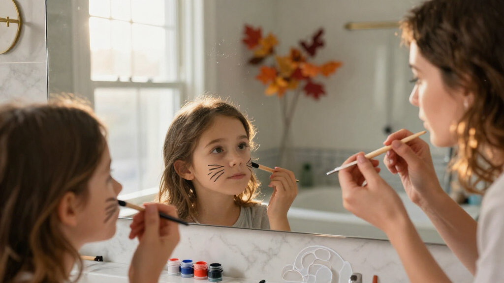 Halloween face paint stencils