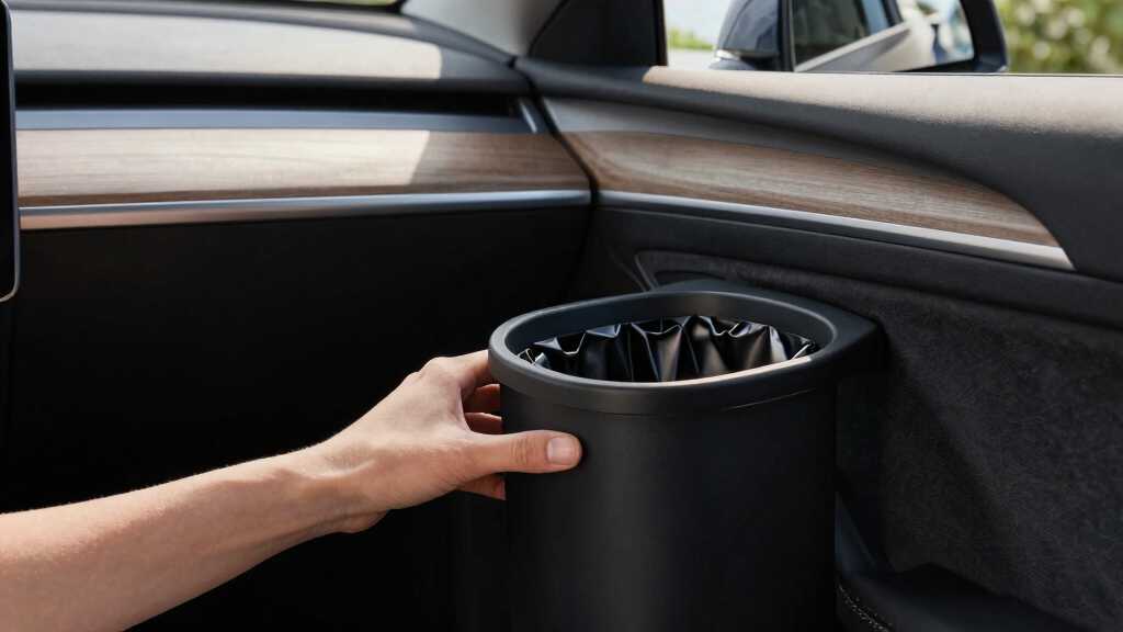 collapsible car trash cans