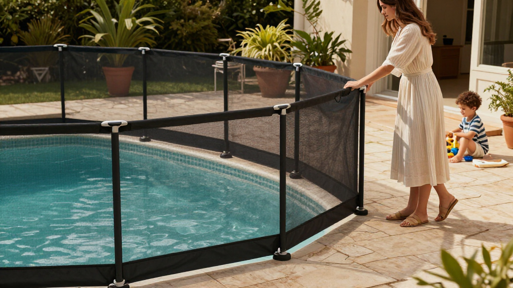 removable pool safety fences